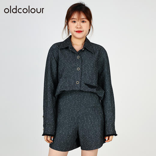 oldcolour2022秋季商场同款宽松显瘦高级感小众外套通勤O32042247 商品图1