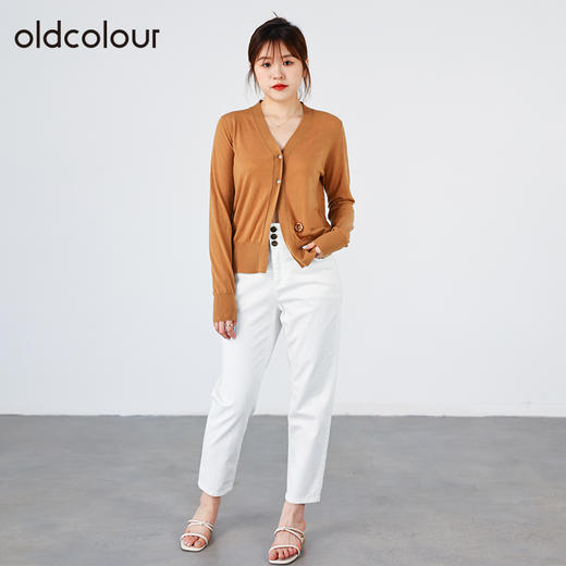 oldcolour2022秋商场同款法式复古温柔气质针织短外套O31053102 商品图1