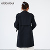oldcolour2022秋商场同款黑色气质中长款风衣外套女O32047236 商品缩略图3
