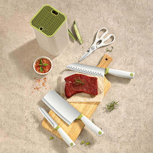 「颜值派！北欧极简风」家用菜刀厨房套装组合厨师用品刀具套装家用颜值不锈钢菜刀全套 商品图1