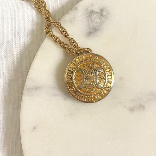 北京仓｜Gigi Paris-金色 Celine经典logo-金色Vintage纽扣 项链［法国设计师］ 商品图0