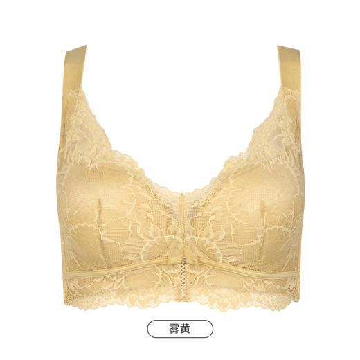都市丽人舒软挺塑C杯适穿蕾丝调整型文胸超薄款3/4杯塑身文胸无钢圈内衣四排扣LJ33M2 商品图4