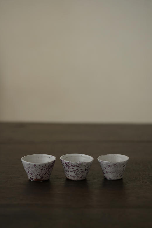 中田雄一120三茶杯 紫斑纹 商品图0