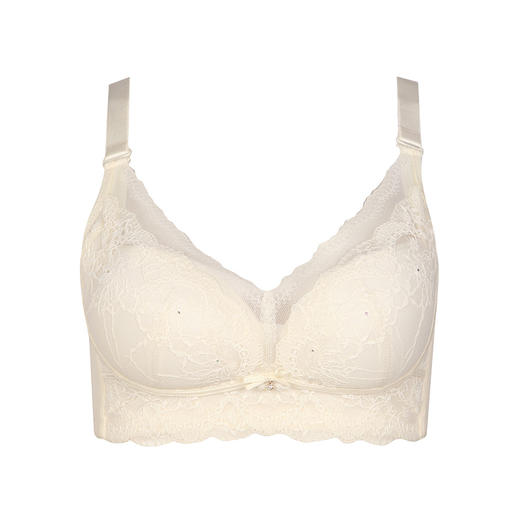 都市丽人舒软挺塑AB杯适穿蕾丝调整型文胸两种厚度3/4杯塑身文胸无钢圈内衣四排扣LJ31H5 商品图4