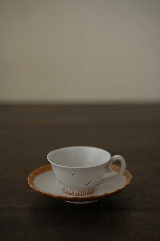 中田雄一84Demi咖啡套杯 黄星/黄轮线 商品图0