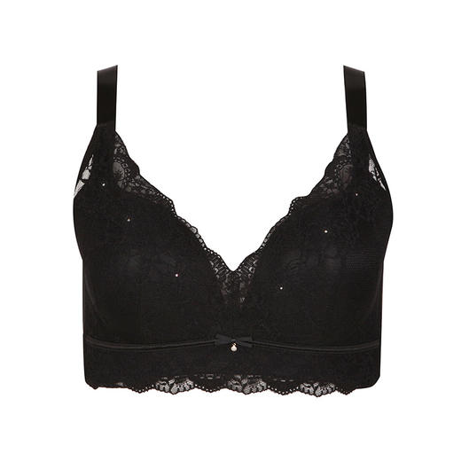 都市丽人舒软挺塑BC杯适穿蕾丝调整型文胸薄款3/4杯塑身文胸无钢圈内衣四排扣LJ32H5 商品图6