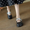 时尚复古，拼色厚底百搭玛丽珍单鞋WXJ-X333-2 商品缩略图1