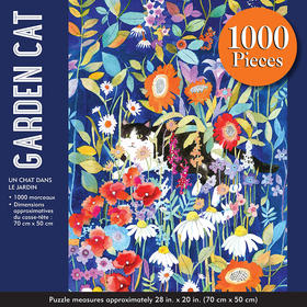 花园小猫拼图1000片 文创周边 Peter Pauper Press 英文原版 Garden Cat 1000 Piece Jigsaw Puzzle