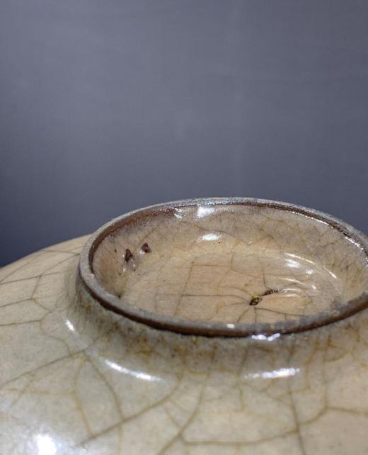 黑胎哥窑灰青釉葵口碗，顺丰包邮 商品图14