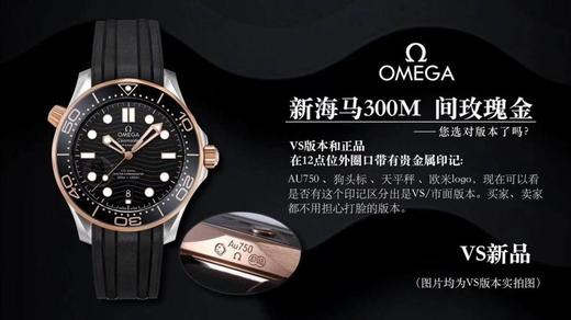 VS厂欧米茄新海马300米波浪纹间玫瑰金复刻表-升级防伪印记复刻手表一比一手表n厂c厂zf厂vs厂clean厂 商品图6