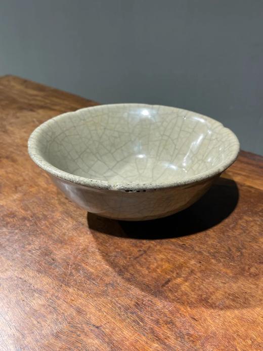 黑胎哥窑灰青釉葵口碗，顺丰包邮 商品图11