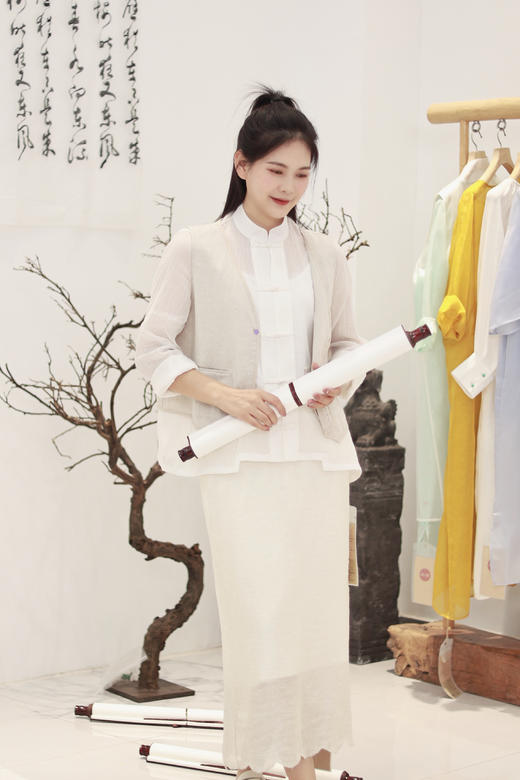 【抖音专属】半身裙（23706322-凝脂） 商品图3