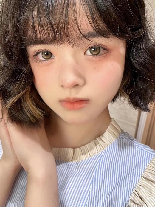 【大直径】PUFF GIRL-焦糖茶杯-14.5mm【年抛 度数0-800度 含525/575】 商品图5