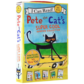 英文原版绘本 I Can Read My First Pete the Cat 皮特猫乐天派人见人爱 4-5-6-8岁 英文版进口初级学习英语童书 汪培珽书单