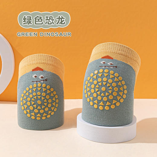 【网眼防滑护膝】23薄棉网眼镂空爬行针织袜套婴幼儿小童宝宝袜子点胶防滑卡通护膝 商品图9