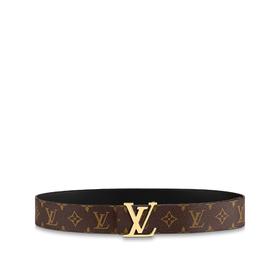 【预定款】路易·威登 LV INITIALES 4cm宽 男女通款 老花真皮双面腰带 M0566V