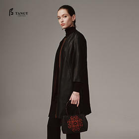 TANGY Collection天意高端2023秋季新品商场同款染秋系列女士莨绸外套