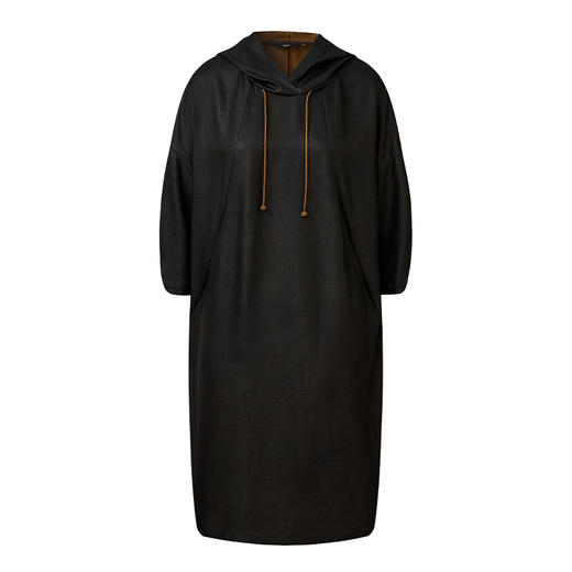 TANGY Collection天意高端2023秋季新品染秋系列连帽连衣裙 商品图4