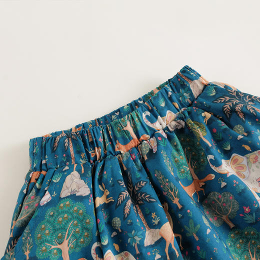 【马克珍妮 芦芙】秋装新款 女童动物游园会纯棉短裙半身裙231613 商品图3