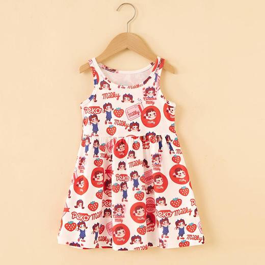 【PF】2023夏季韩版中小童女通用童装印花牛奶丝儿童吊带裙女童连衣裙 商品图2