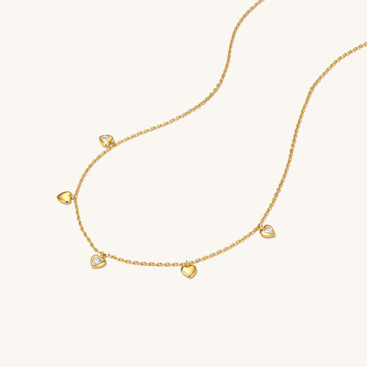 Onchic 百搭流苏小桃心项链 商品图1