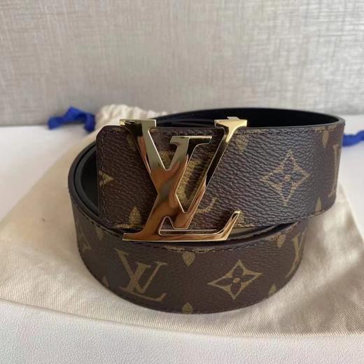 【预定款】路易·威登 LV INITIALES 4cm宽 男女通款 老花真皮双面腰带 M0566V 商品图4