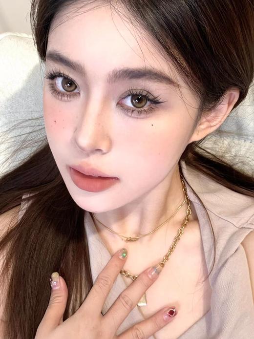 【大直径】PUFF GIRL-焦糖茶杯-14.5mm【年抛 度数0-800度 含525/575】 商品图1