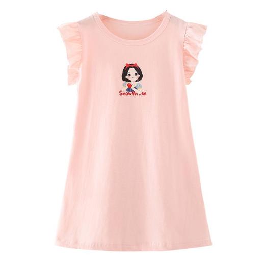 2023女童夏装连衣裙新洋气童装儿童短袖裙子夏长款T恤裙一件代发 商品图4