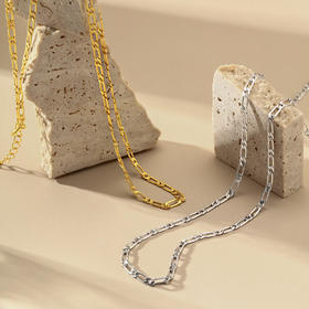 Onchic 欧美风极简环扣项链简约