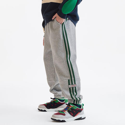 【A1】【MQD】童装男童韩版宽松运动卫裤针织裤年春季新款裤子侧边条长裤 商品图2