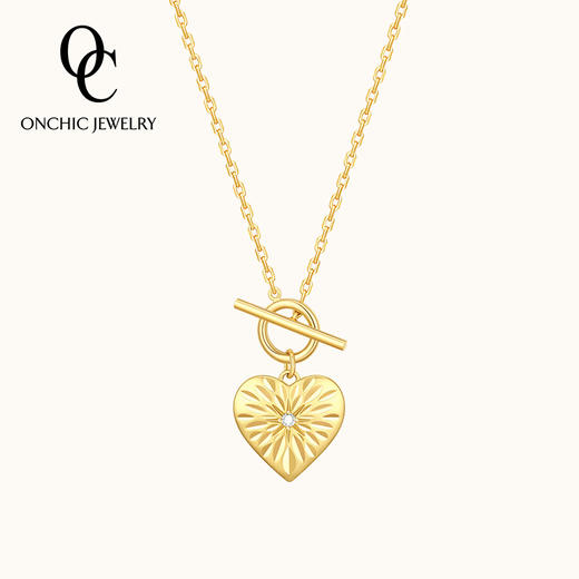 Onchic 爱心锆石项链礼盒（贝珠珍珠项链+爱心锆石项链+爱心珍珠耳环） 商品图3