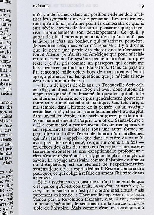 【中商原版】托克维尔 论美国的民主 2本套装 法文原版 De la democratie en Amerique Alexis de Tocqueville 商品图4