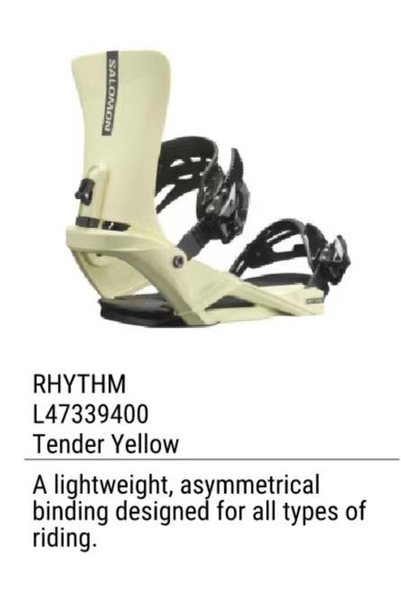 23/24SALOMON固定器RHYTHM黄 商品图0