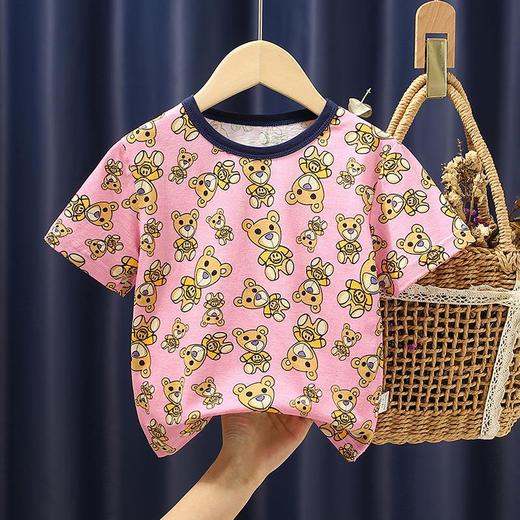 女童短袖t恤纯棉新款夏季宝宝上衣儿童洋气夏卡通中小童一件代发 商品图2
