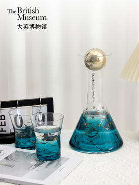 【米舍】大英博物馆天鹅贵族渐变玻璃冷水杯壶礼盒伴手礼