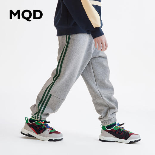 【A1】【MQD】童装男童韩版宽松运动卫裤针织裤年春季新款裤子侧边条长裤 商品图1