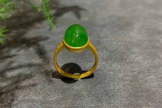 【御珠宫坊】金镶碧玉戒指 商品图2