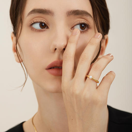 Onchic 极简戒指系列复古轻奢小众原创食指尾戒 商品图3