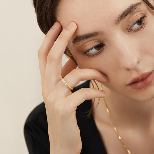 Onchic 极简戒指系列复古轻奢小众原创食指尾戒 商品图6