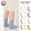 【3双组合装 换季穿搭不重样】23韩版卡通宝宝点胶防滑袜婴幼儿小童地板袜子立体暗纹三双装短袜 商品缩略图0