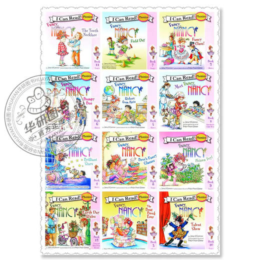 I Can Read 童书 漂亮的南希自然拼读12册 英文原版 Fancy Nancy's Fantastic Phonics 英语启蒙绘本 英文版进口书 商品图2