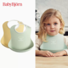 BabyBjorn 软胶防碎屑围嘴（2只装）粉黄/粉绿 商品缩略图0