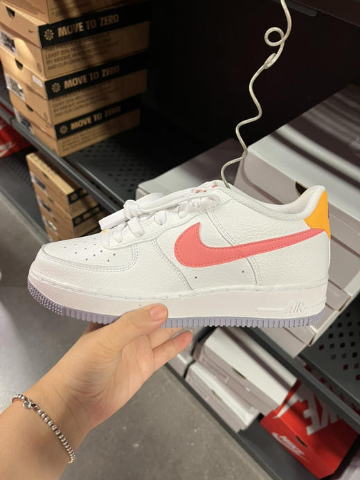 好折！Nike耐克大童款AF1空军一号 浅紫色底 商品图0