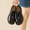 Safiya/索菲娅2023秋季新品英伦风休闲软底真皮系带粗跟小皮鞋乐福鞋牛津鞋SF33112026 商品缩略图6