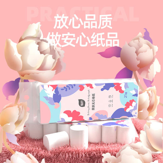 植护无芯卷纸卫生纸家用大卷实惠装宿舍厕所卷筒纸手纸整箱批纸巾 21卷 商品图1