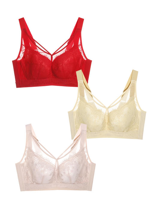 【满2件/99元】【D杯单件】【秀黛】茉莉香颂软圈拼棉杯文胸H6110006D【专柜同款】【如遇缺货自动退款，介意勿拍】 商品图3