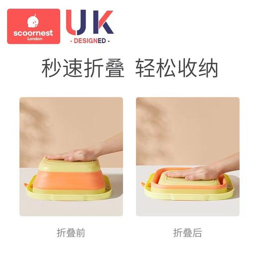 科巢婴儿洗脸盆折叠宝宝多功能洗脸洗脚盆新生儿洗屁股儿童专用 商品图3