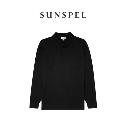 SUNSPEL男士秋冬羊毛长袖Polo衫 商品图4
