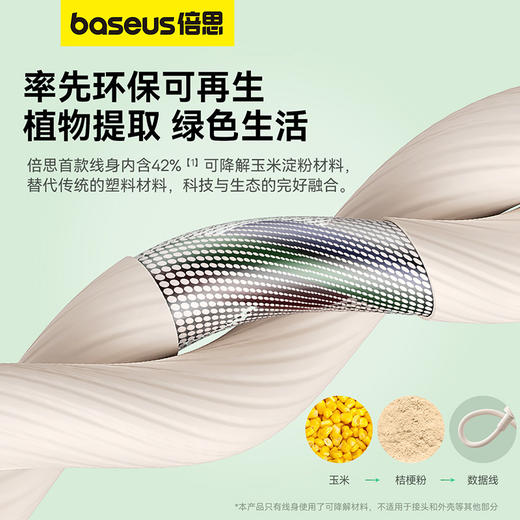 倍思 环保系列 快充数据线 苹果充电线 商品图1