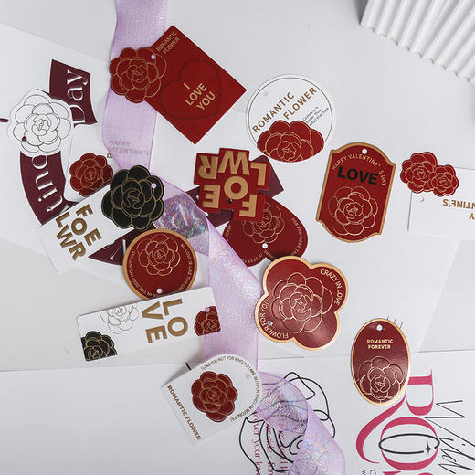 红山茶烫金卡片（75枚/包） 商品图3